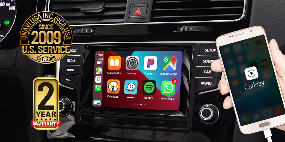 Autoradio Apple Carplay, Bluetooth, Android-Auto, Mains Libres