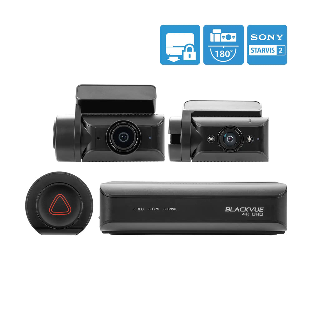 BlackVue DR970X Box-2CH IR Plus | 2 Channel Dash Cam | 4K UHD | FHD IR Cam | GPS & WiFi built-in