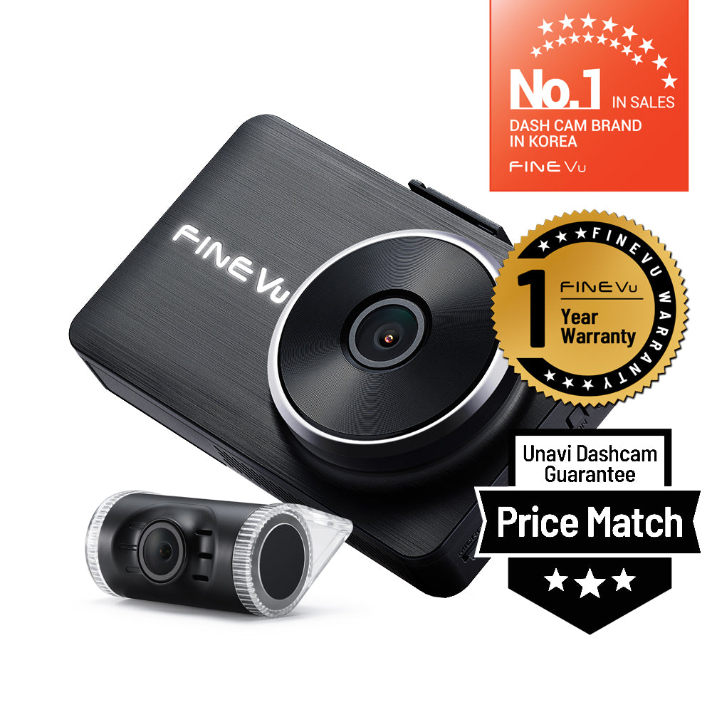 New Year Sale: FineVu LX2000 | 2 Channel Dash Cam | Full HD | GPS  Compatible | 32 GB SD Card
