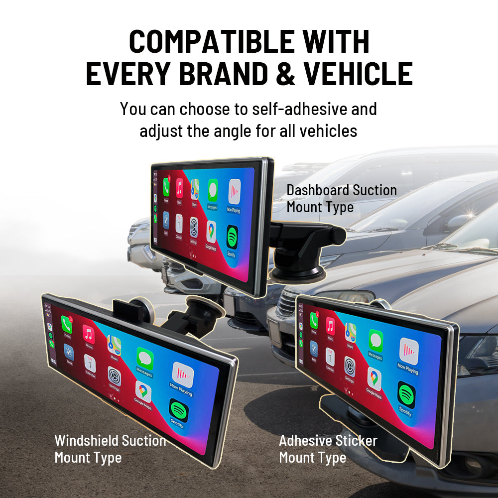 Wireless Portable On-dash CarPlay & Android Auto 11.26 inch FHD Car Stereo - "Unavi AnyWay Go U-8801"