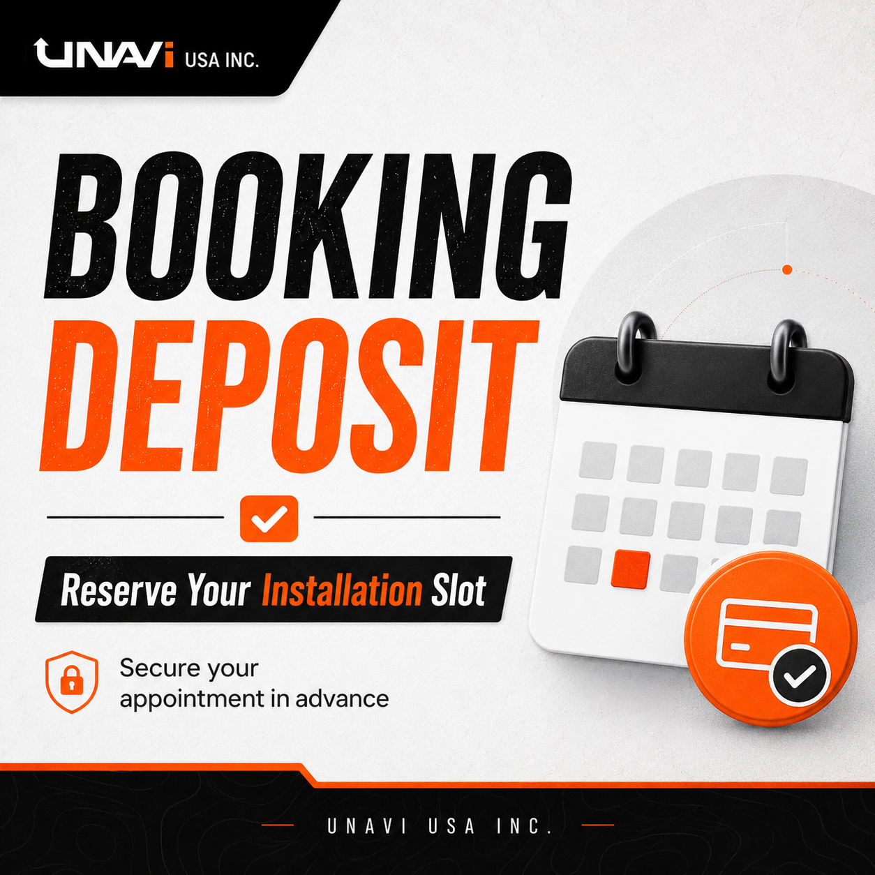 Booking Deposit for Installation