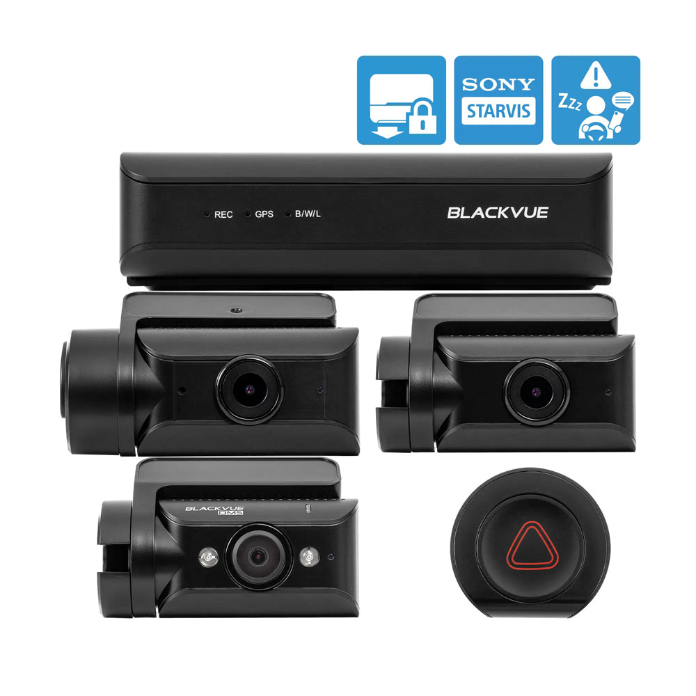 BlackVue DR770X Box-3CH DMS Pro | 3 Channel Dash Cam | Full HD | GPS & WiFi built-in