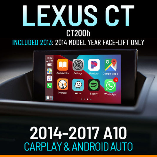Mother's Day Sale | Apple CarPlay for 2014-2017 LEXUS CT & CT 200h | Wireless & Wired | CarPlay & Android Auto Upgrade Module / Adapter