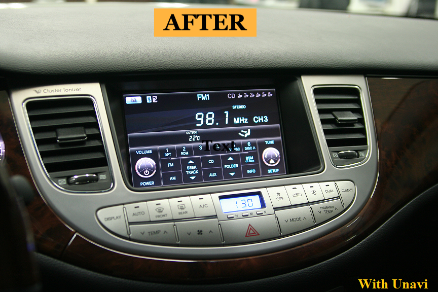 UNAVI Navigation for Hyundai Genesis Sedan - UNAVI USA, Inc.