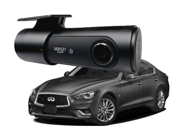 Infiniti Dedicated 1-CH Dash Cam | Unavi UGD521 | 2K QHD | Built-in Wi-Fi | GPS Compatible | 32 GB SD Card