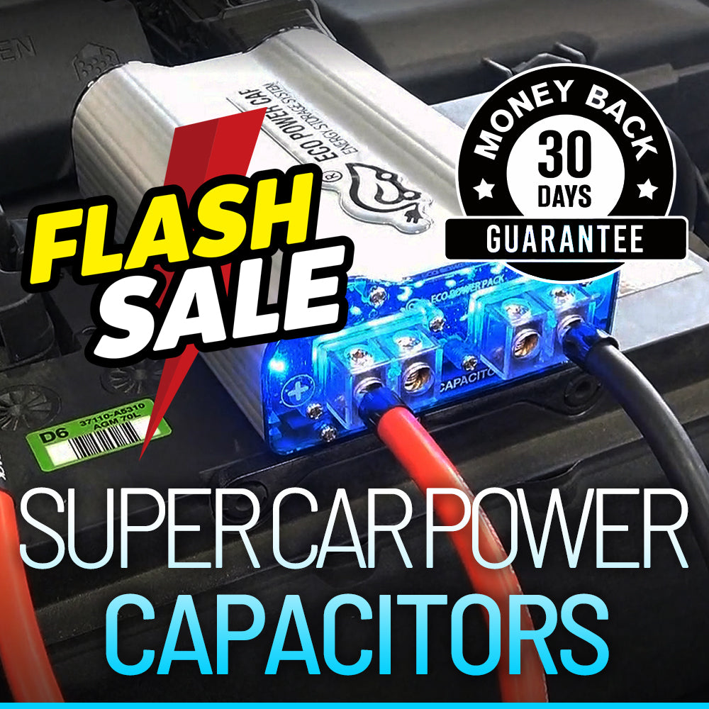 Mother's Day Sale: Car Super Capacitor for improves of acceleration reaction and car audio sound - Unavi Eco Power Cap
