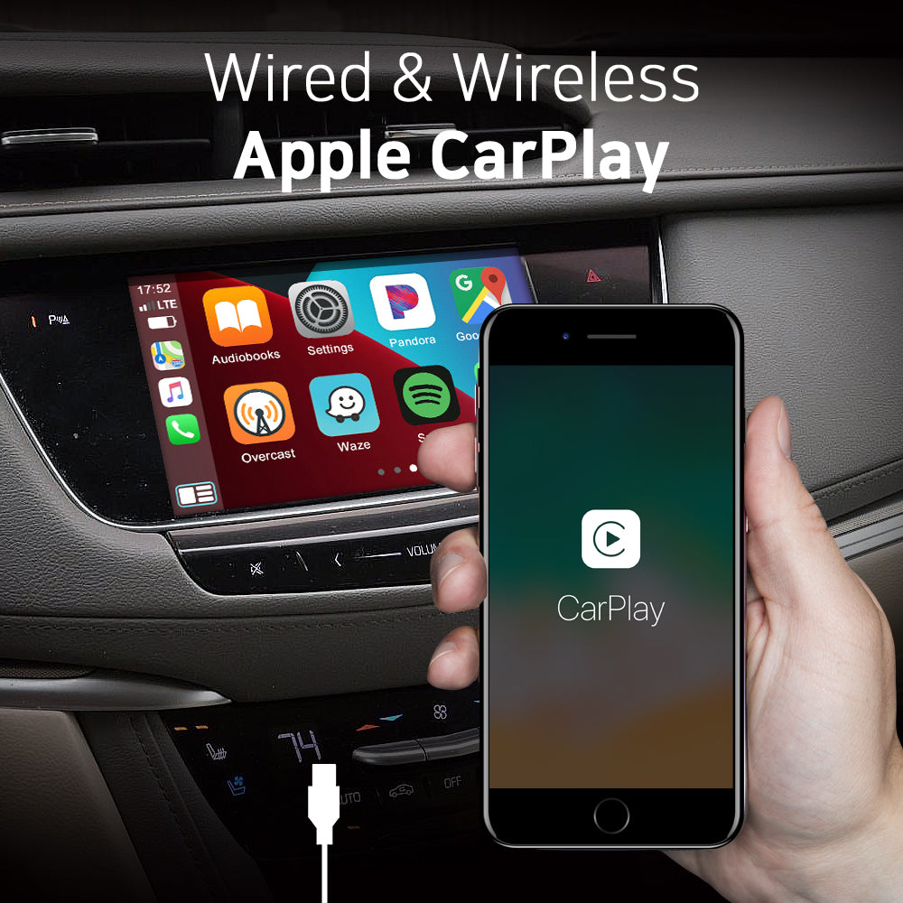 Mother's Day Sale | Apple CarPlay for 2014-2016 Cadillac CTS & CTS-V | Wireless & Wired | CarPlay & Android Auto Upgrade Module / Adapter
