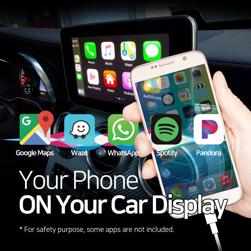 Mother's Day Sale: Apple CarPlay for 2016-2019 Mercedes Benz GLE Class | Wireless & Wired | CarPlay & Android Auto Upgrade Module / Adapter