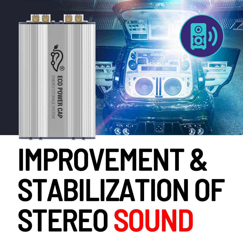 Car Super Capacitor for improves of acceleration reaction and car audio sound - Unavi Eco Power Cap