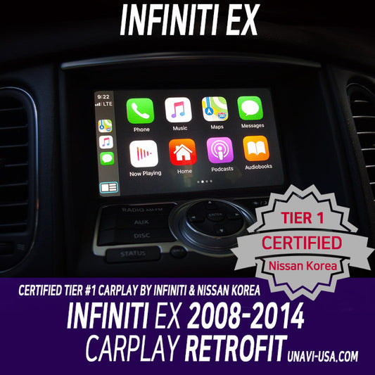 Mother's Day Sale: Apple CarPlay for INFINITI EX35 EX37 EX30d EX25 2008-2014 | Wired & Wireless | CarPlay & Android Auto Update Module