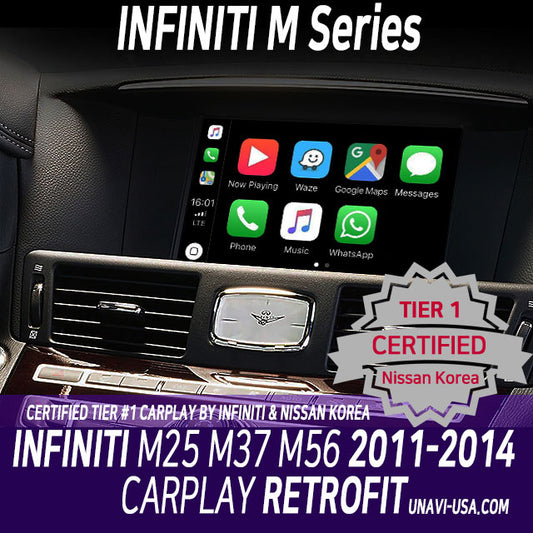 Mother's Day Sale: Apple CarPlay for INFINITI M25 M35 M37 M45 M56 2011-2014 | Wired & Wireless | CarPlay & Android Auto Update Module