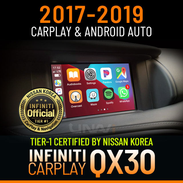 infiniti qx30 wireless carplay & android auto retrofit installation by Unavi