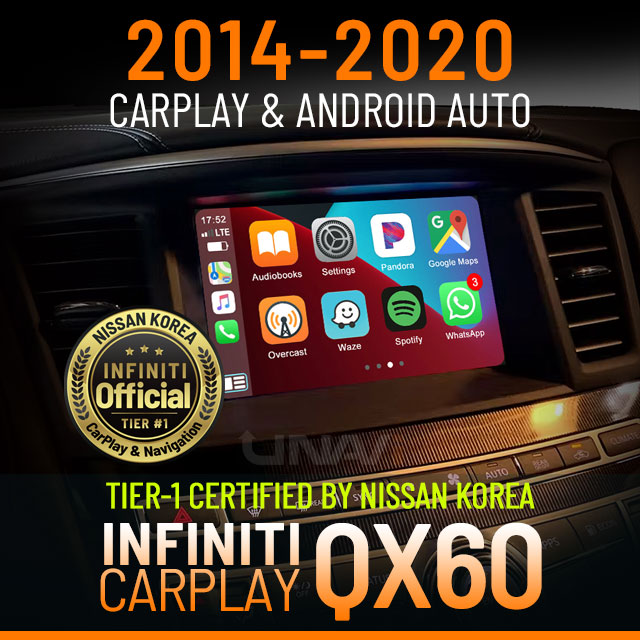 Infiniti QX60 CarPlay Android Auto Retrofit Installation by Unavi
