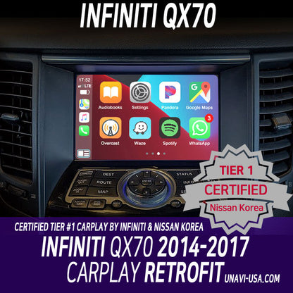 Memorial Day Sale: Apple CarPlay for INFINITI QX70 2014-2017 | Wired & Wireless | CarPlay & Android Auto Update Module