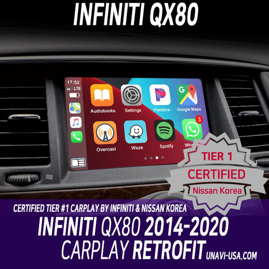 Mother's Day Sale: Apple CarPlay for INFINITI QX80 2014-2020 | Wired & Wireless | CarPlay & Android Auto Update Module