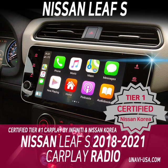 Presidents Day Sale : UNAVI CarPlay Multimedia Player for Nissan Leaf | OEM Integrated Radio 2018-2021 | SL Type: Around View Display / CarPlay
