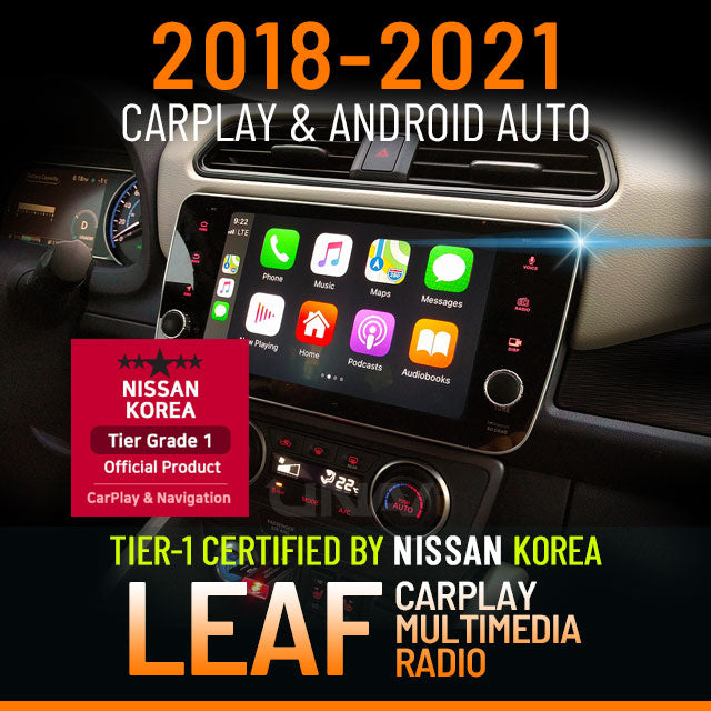 nissan leaf carplay & android auto retrofit installation by Unavi