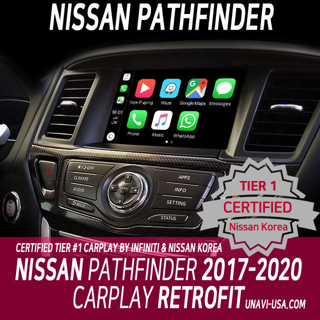 Presidents Day Sale : OEM Certified Wired & Wireless Nissan CarPlay for  Pathfinder 2013-2020 Android Auto retrofit upgrade module – UNAVI USA, Inc.