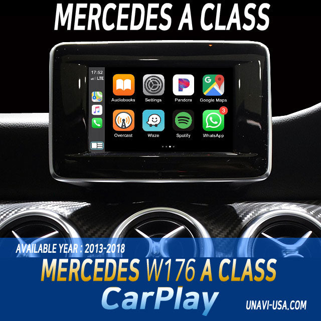 New Year Sale : Apple CarPlay for 2013-2018 Mercedes Benz A Class |  Wireless & Wired | CarPlay & Android Auto Upgrade Module / Adapter