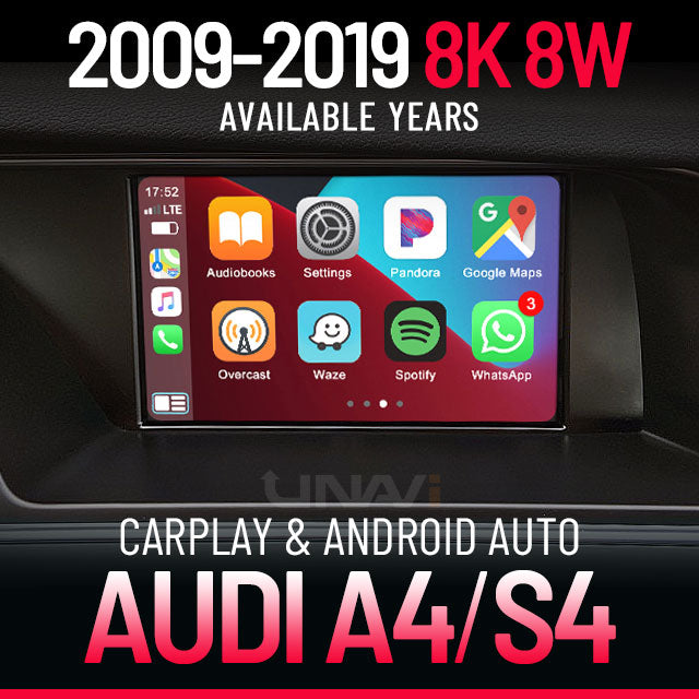 Audi A4 CarPlay & Android Auto Retrofit provide by Unavi