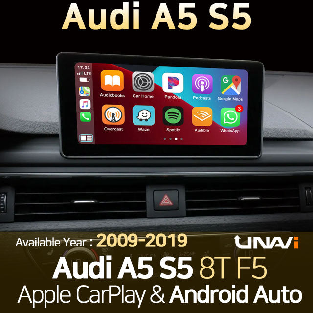 Mother's Day Sale: Apple CarPlay for Audi A5 & S5 2009-2019 | Wireless & Wired | CarPlay & Android Auto Module Update