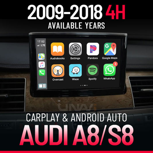 Audi A8 CarPlay & Android Auto Retrofit provide by Unavi