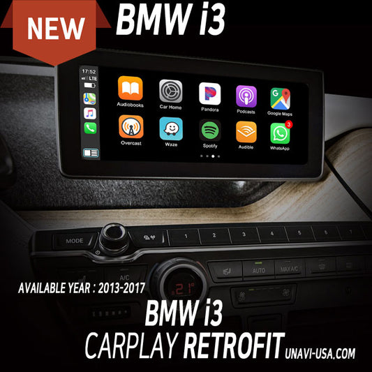 Mother's Day Sale | Apple CarPlay for 2013-2020 BMW i3 | Wireless & Wired | CarPlay & Android Auto Upgrade Module / Adapter