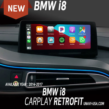 Mother's Day Sale | Apple CarPlay for 2014-2017 BMW i8 | Wired & Wireless | CarPlay & Android Auto Upgrade Module / Adapter