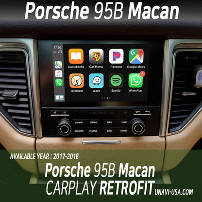 Mother's Day Sale: Apple CarPlay for Porsche Macan (95B) 2014-2018 | Wireless & Wired | CarPlay & Android Auto module upgrade