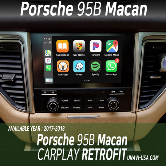 Mother's Day Sale: Apple CarPlay for Porsche Macan (95B) 2014-2018 | Wireless & Wired | CarPlay & Android Auto module upgrade