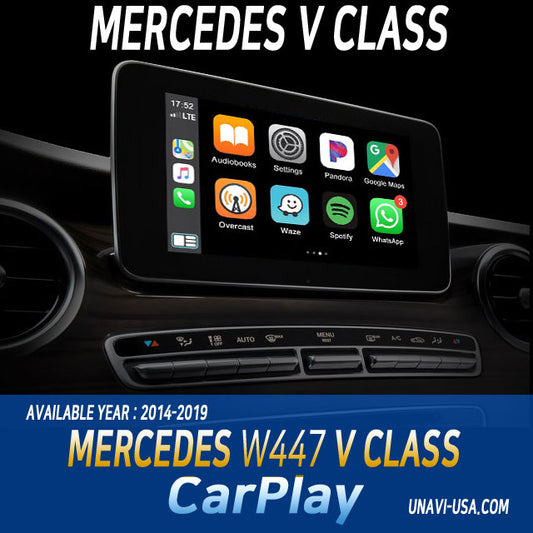 Memorial Day Sale | Apple CarPlay for 2014-2019 Mercedes Benz V Class | Wireless & Wired | CarPlay & Android Auto Upgrade Module / Adapter