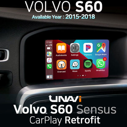 Mother's Day Sale: Apple CarPlay for 2015-2018 Volvo S60 | Wireless & Wired | CarPlay & Android Auto Upgrade Module / Adapter
