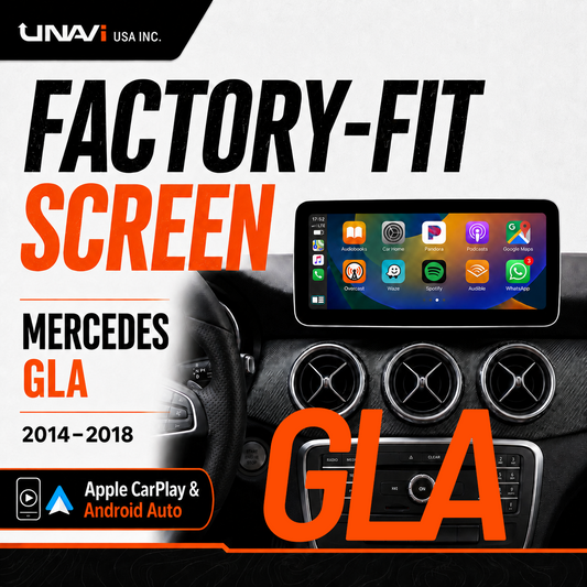 UNAVI Factory-Fit Screen for 2014–2018 Mercedes-Benz GLA | 12.3" Wireless CarPlay & Android Auto - UNAVI USA, Inc.