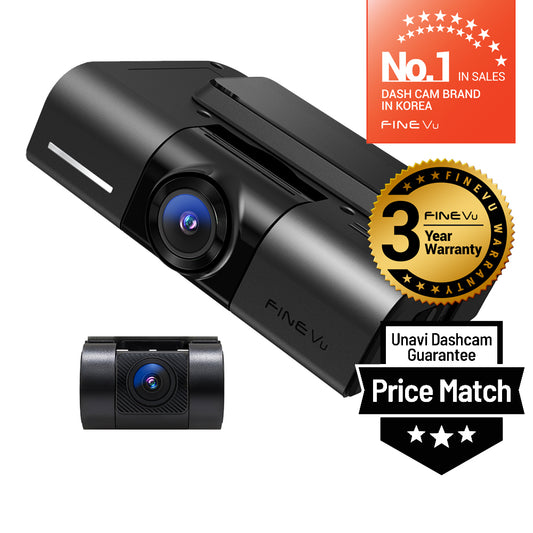 Black Friday Sale: Unavi FineVu GX1000 | 2 Channel Dash Cam | 2K QHD | GPS & WiFi built-in | 32 GB SD Card