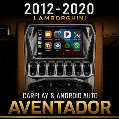 Wireless Apple CarPlay & Android Auto Retrofit for Lamborghini Aventador (2012–2020) | Retains OEM System