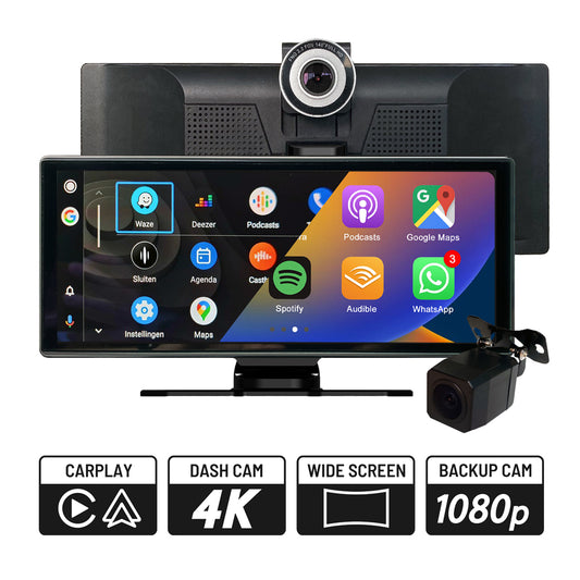 Wireless Portable On-dash CarPlay & Android Auto 11.26 inch FHD Car Stereo - "Unavi AnyWay Go U-8801"