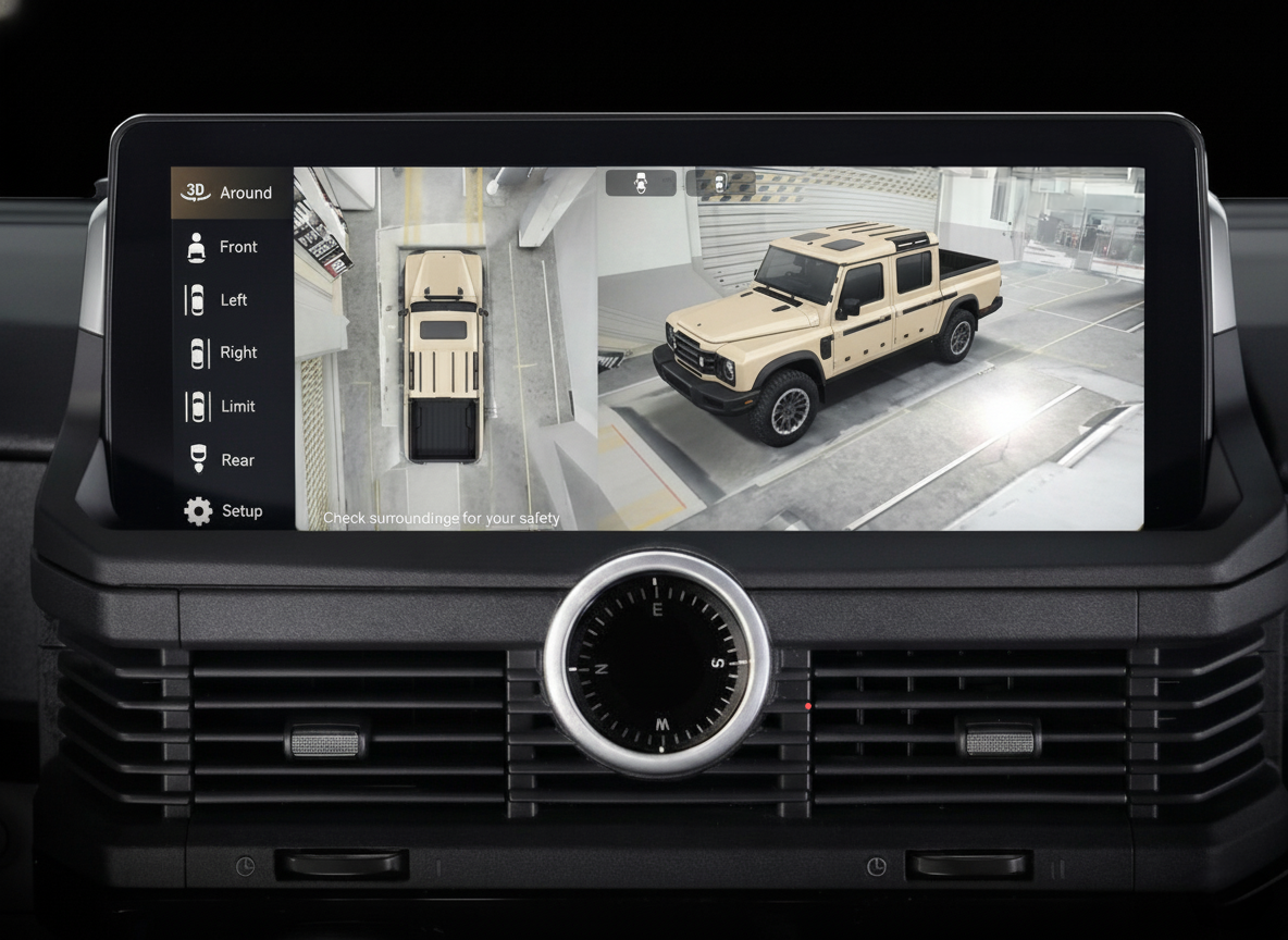 Ineos Grenadier Surround View Monitor - AVM (Around View Monitor) 360° Cameras - UNAVI USA, Inc.