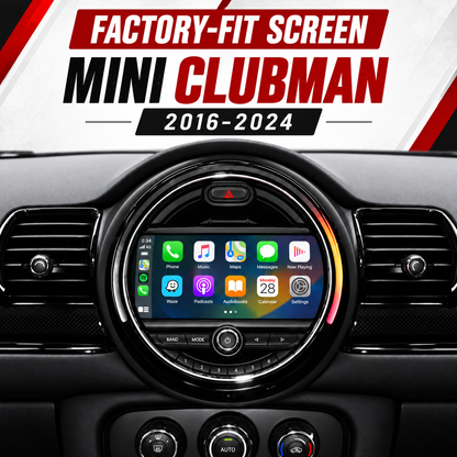 Unavi 9" Factory-Fit Screen for MINI Clubman F54 (2016-2024) | Wireless CarPlay & Android Auto | Screen Replacements
