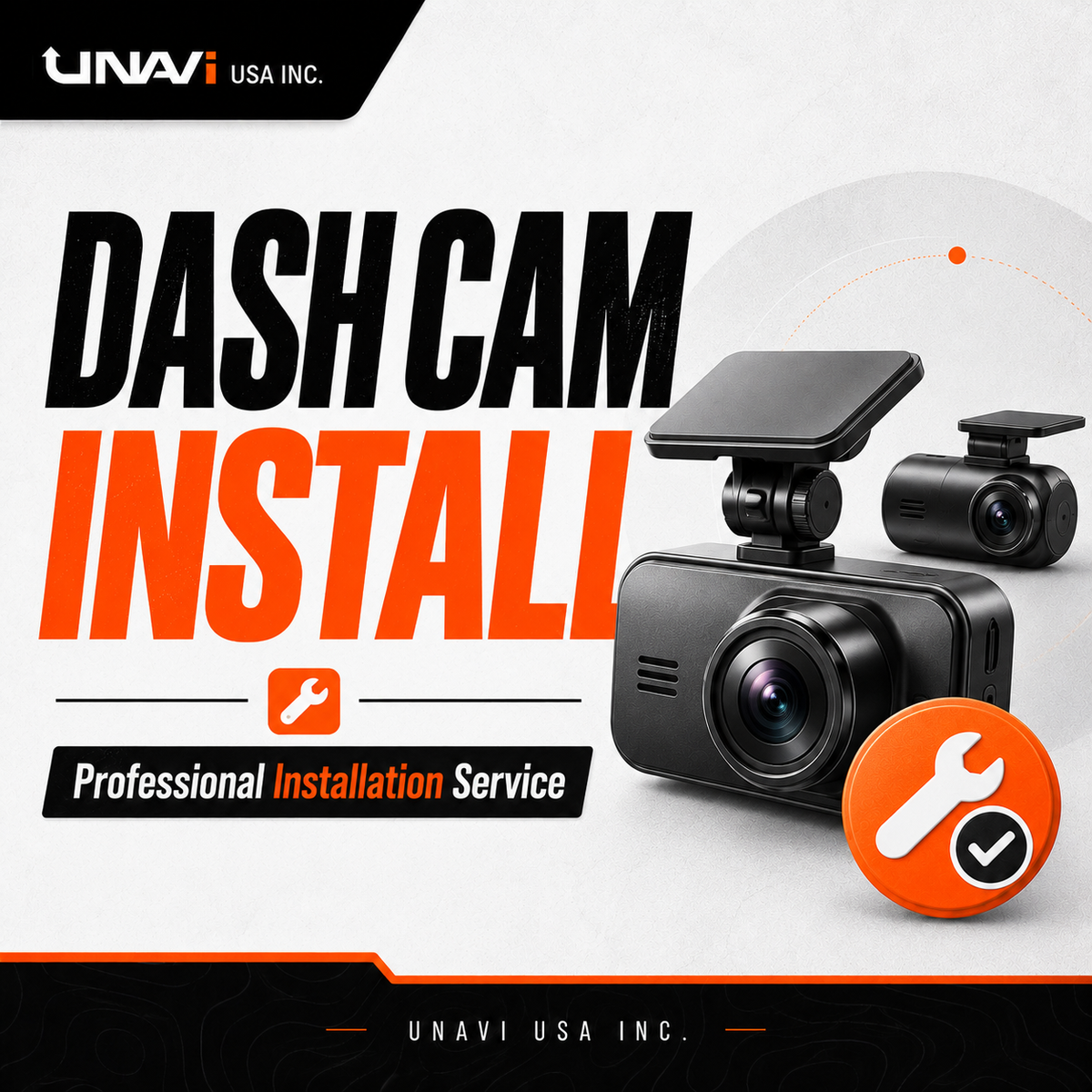 Install Labor Fee: Front Dash Cam | AT UNAVI TUSTIN OFFICE - UNAVI USA, Inc.