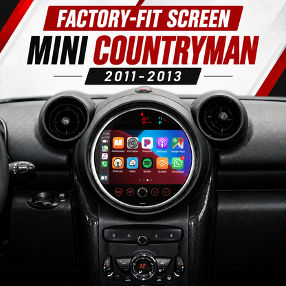 Unavi 9" Factory-Fit Screen for MINI Countryman & Cooper (2011-2023) | Wireless CarPlay & Android Auto | Linux HD Touchscreen