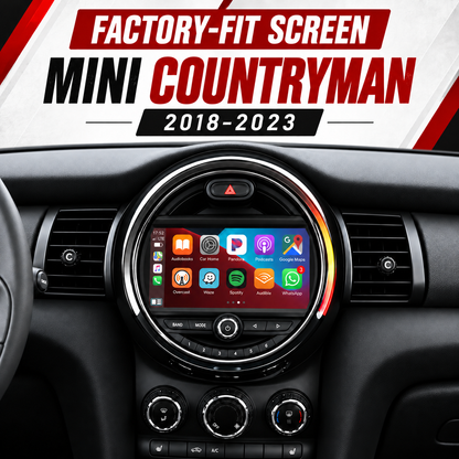 Unavi 9" Factory-Fit Screen for MINI Countryman & Cooper (2011-2023) | Wireless CarPlay & Android Auto | Linux HD Touchscreen