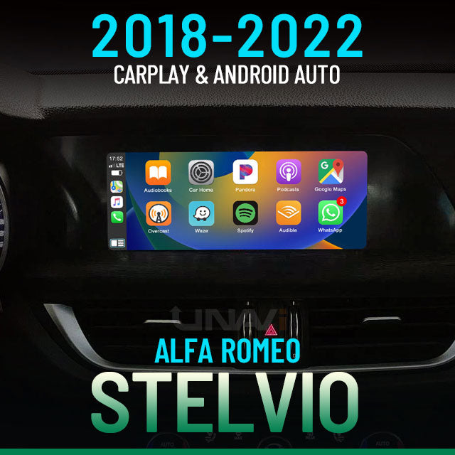 Black Friday Sale | Apple CarPlay for 2018-2022 Alfa Romeo Stelvio | Wireless & Wired | CarPlay & Android Auto Upgrade Module / Adapter