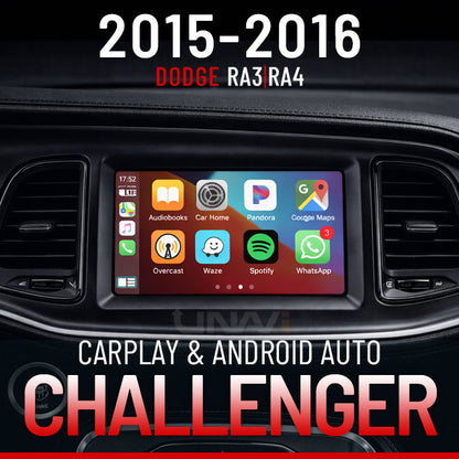 OEM-Style Apple CarPlay & Android Auto Retrofit for Dodge Challenger (2015-2016)