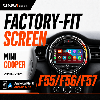Unavi 9" Factory-Fit Screen for MINI Cooper R56/F55/F56/F57 (2007-2021) | Wireless CarPlay & Android Auto | CCC/CIC/NBT/EVO Type Retrofit
