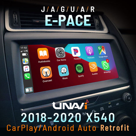 Presidents Day Sale : Apple CarPlay for Jaguar 2018-2020 E-Pace | Wireless & Wired | CarPlay & Android Auto Upgrade Module / Adapter