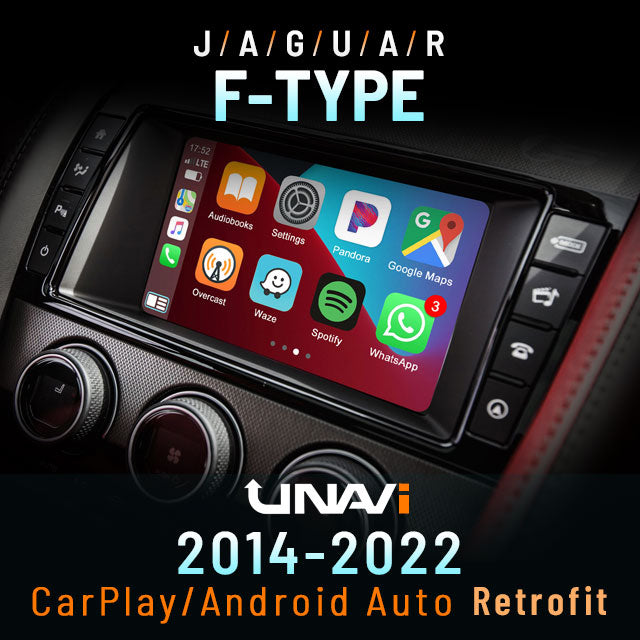 Presidents Day Sale : Apple CarPlay for Jaguar 2014-2022 F-Type | Wireless & Wired | CarPlay & Android Auto Upgrade Module / Adapter