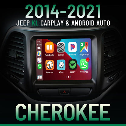 [Sale] Apple CarPlay for 2014-2021 Jeep Cherokee | Wireless & Wired | CarPlay & Android Auto Upgrade Module / Adapter