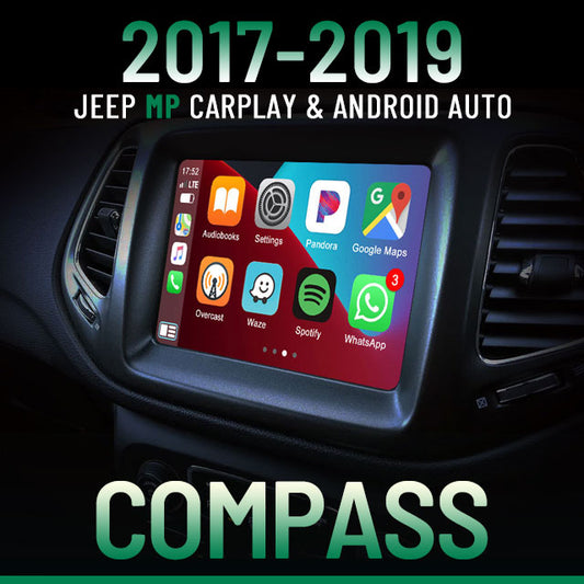 Christmas Sale | Apple CarPlay for 2017-2019 Jeep Compass | Wireless & Wired | CarPlay & Android Auto Upgrade Module / Adapter