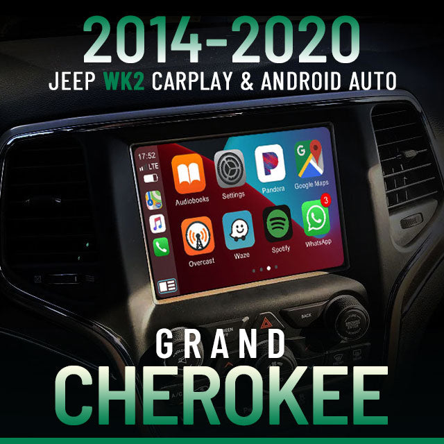 Christmas Sale | Apple CarPlay for 2014-2020 Jeep Grand Cherokee | Wireless & Wired | CarPlay & Android Auto Upgrade Module / Adapter