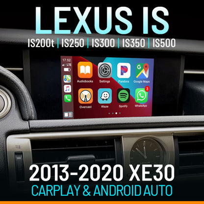 Summer Sale: Apple CarPlay for 2013-2020 LEXUS IS | Wireless & Wired | CarPlay & Android Auto Upgrade Module / Adapter